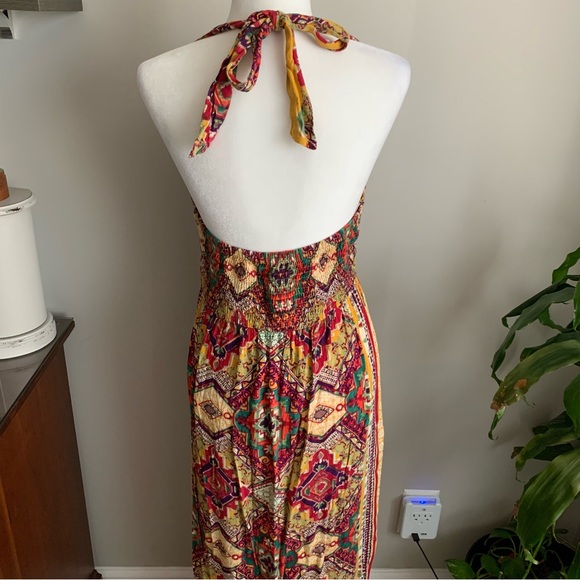 Forever 21 colorful halter maxi dress - Picture 5 of 12